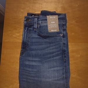 NWT Madewell Slim Fit Jeans Baywood Wash